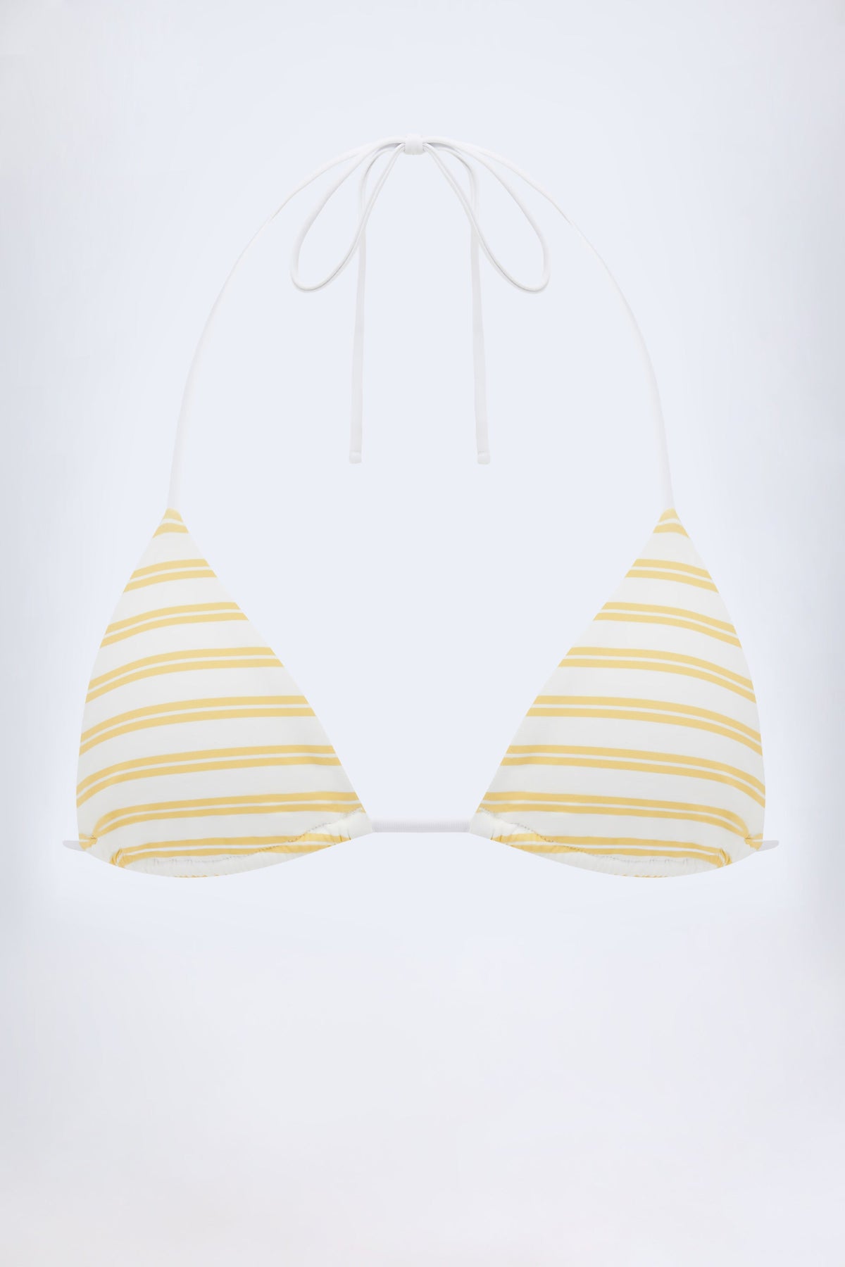 Chic Triangle Bikini Top in Lemon