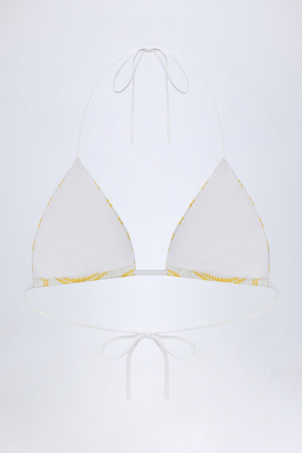 Chic Triangle Bikini Top in Lemon