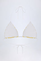 Chic Triangle Bikini Top in Lemon