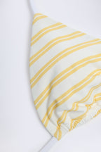 Chic Triangle Bikini Top in Lemon