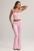 Chic Modal Square-Neck Camisole Top in Pastel Pink