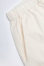 Chic Mid-Rise Cotton-Poplin Shorts in White