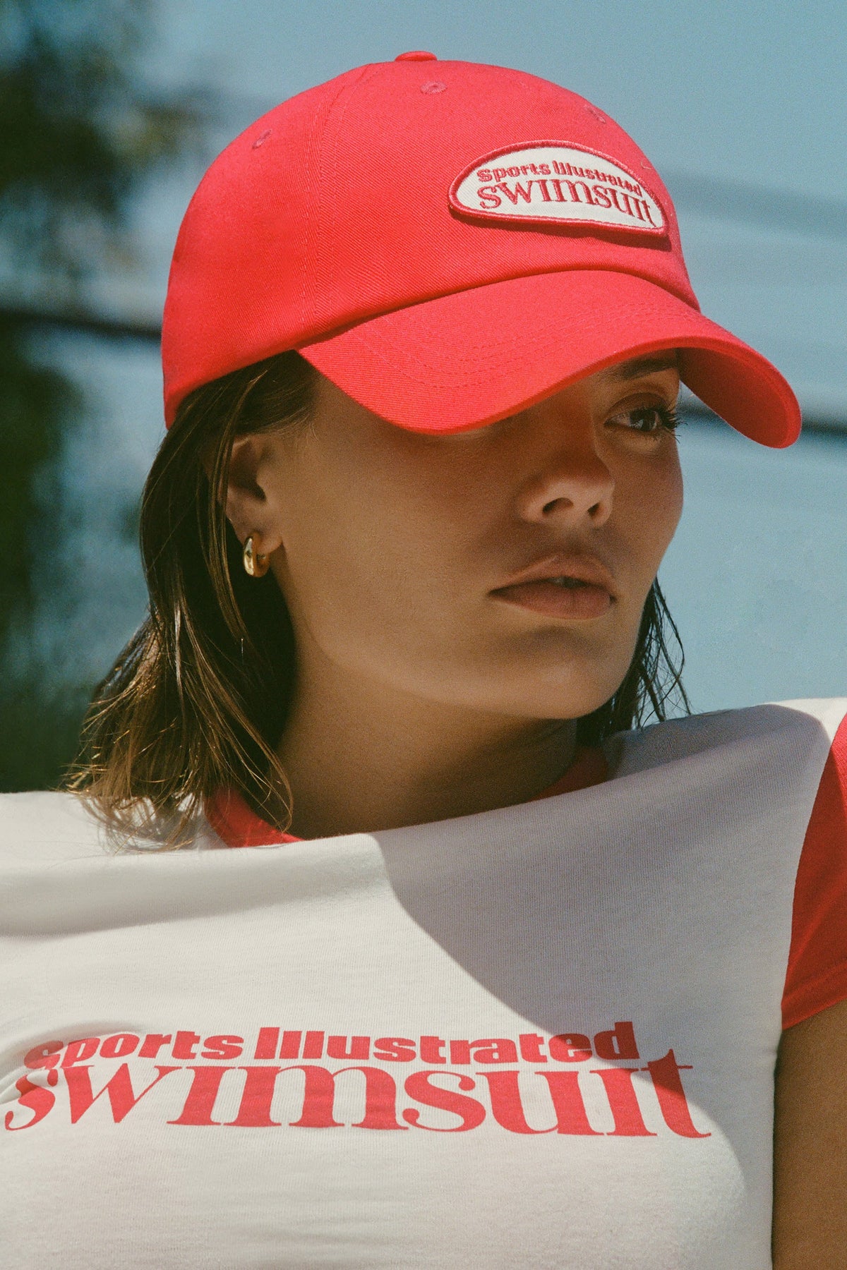 Chic Logo Baseball Cap in Fiery Red