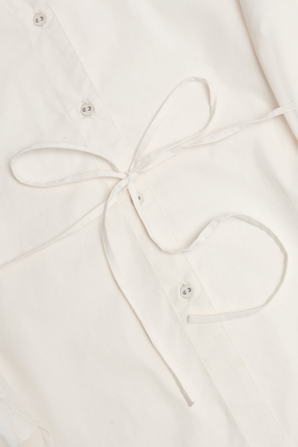 Chic Oversized Cotton-Poplin Shirt in White