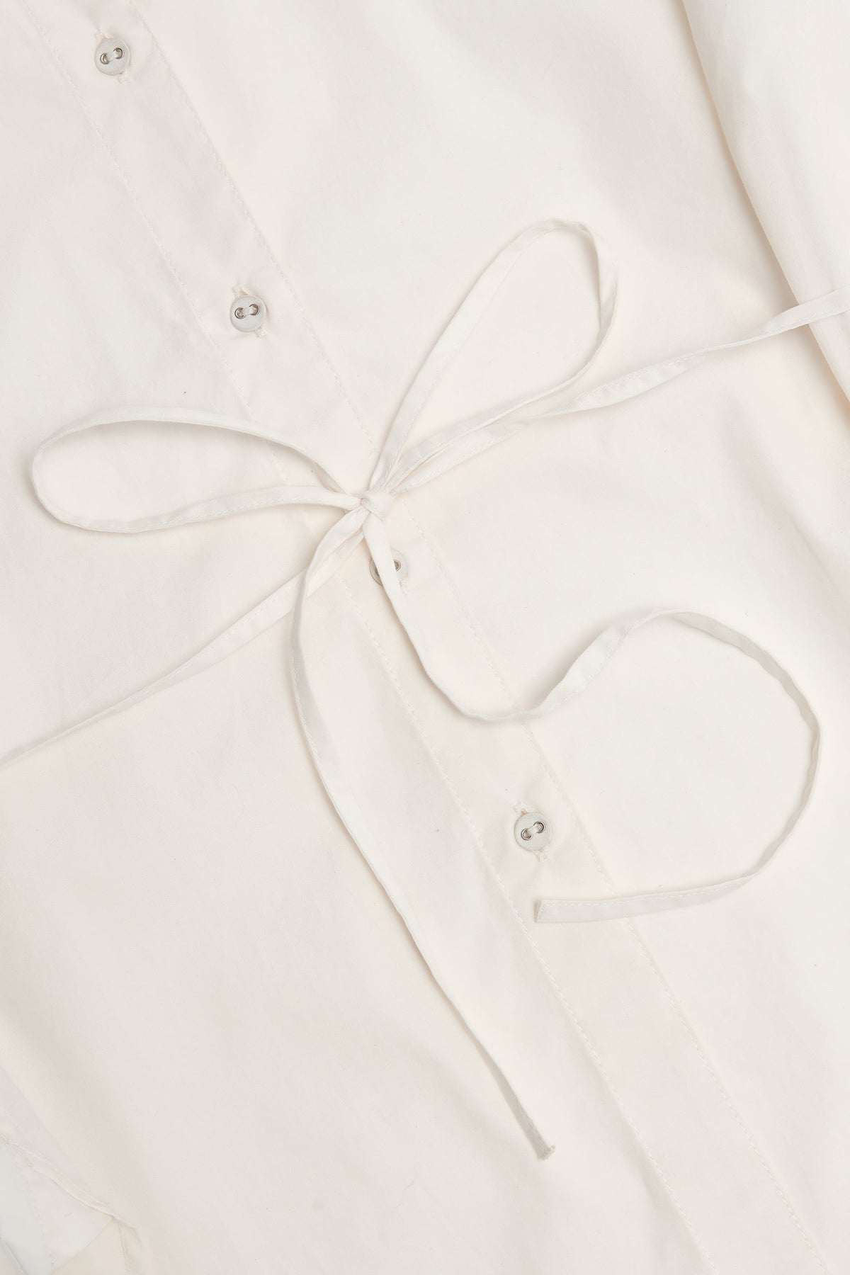 Chic Oversized Cotton-Poplin Shirt in White