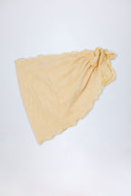 Chic Side-Tie Sarong in Yellow Gingham