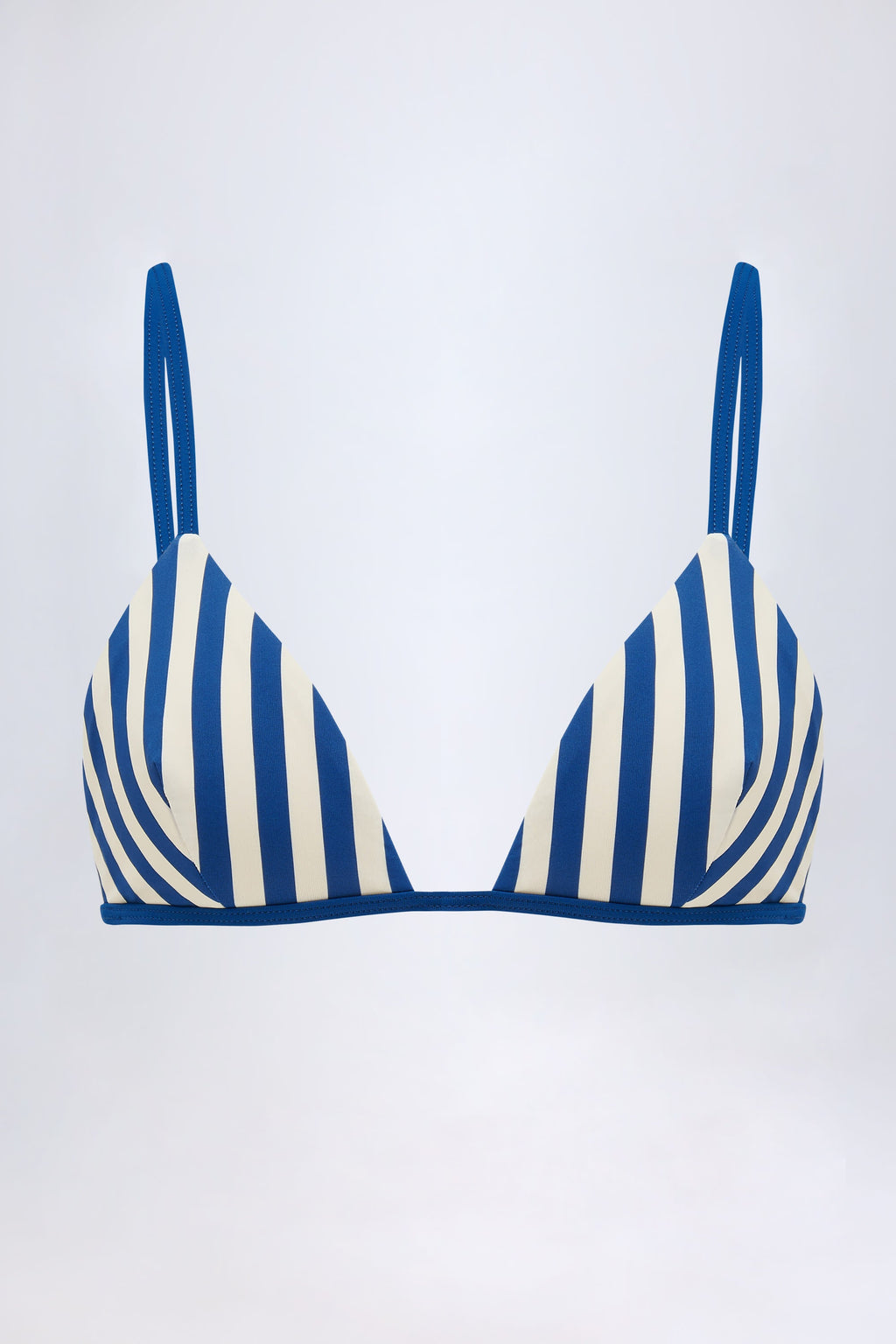 Chic Triangle Bikini Top in Marine Blue