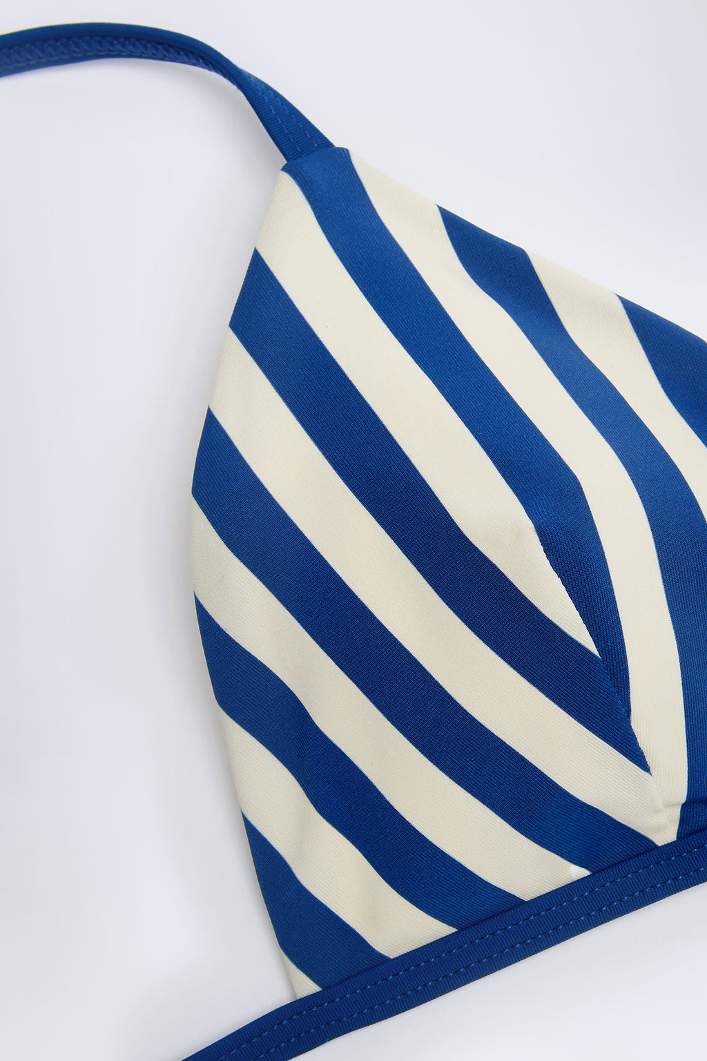 Chic Triangle Bikini Top in Marine Blue