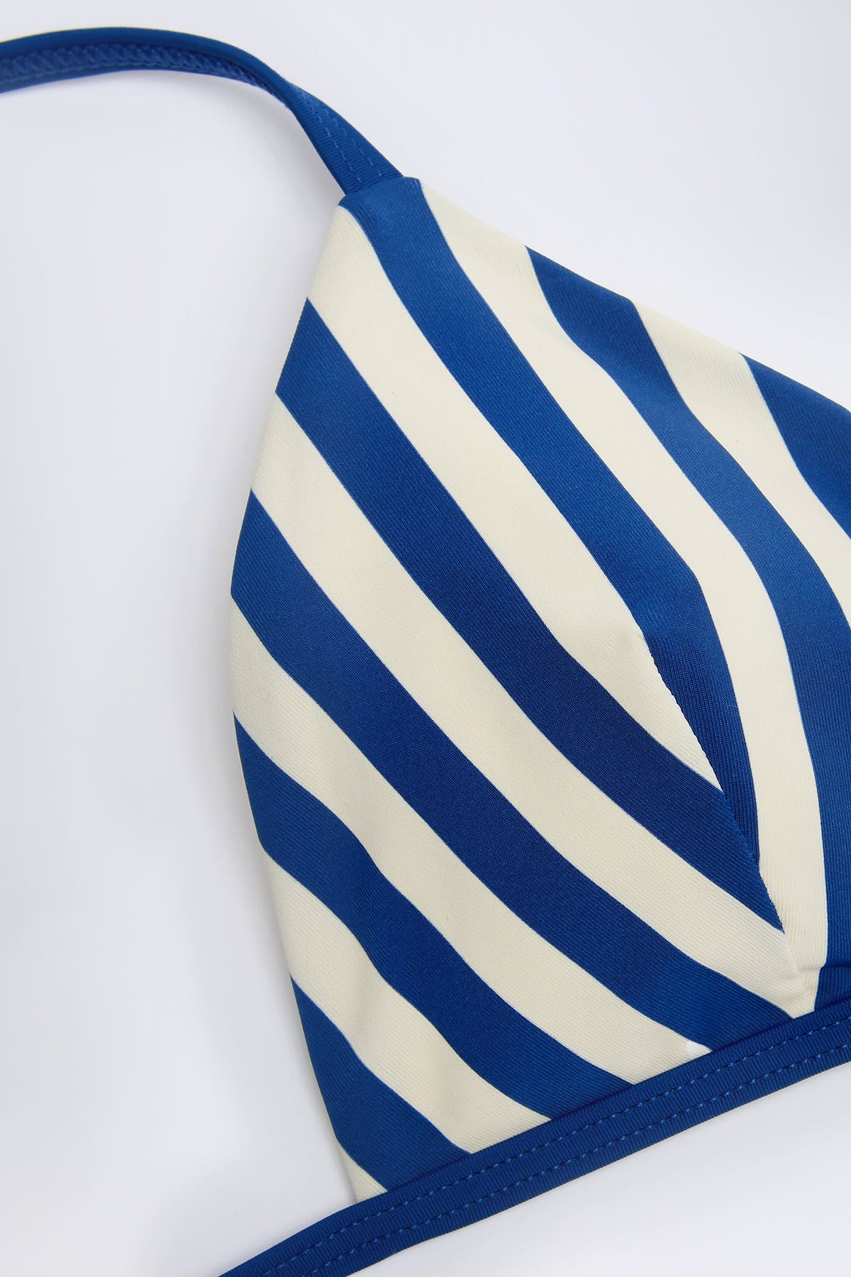 Chic Triangle Bikini Top in Marine Blue