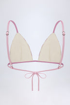 Chic Triangle Bikini Top in Mauve