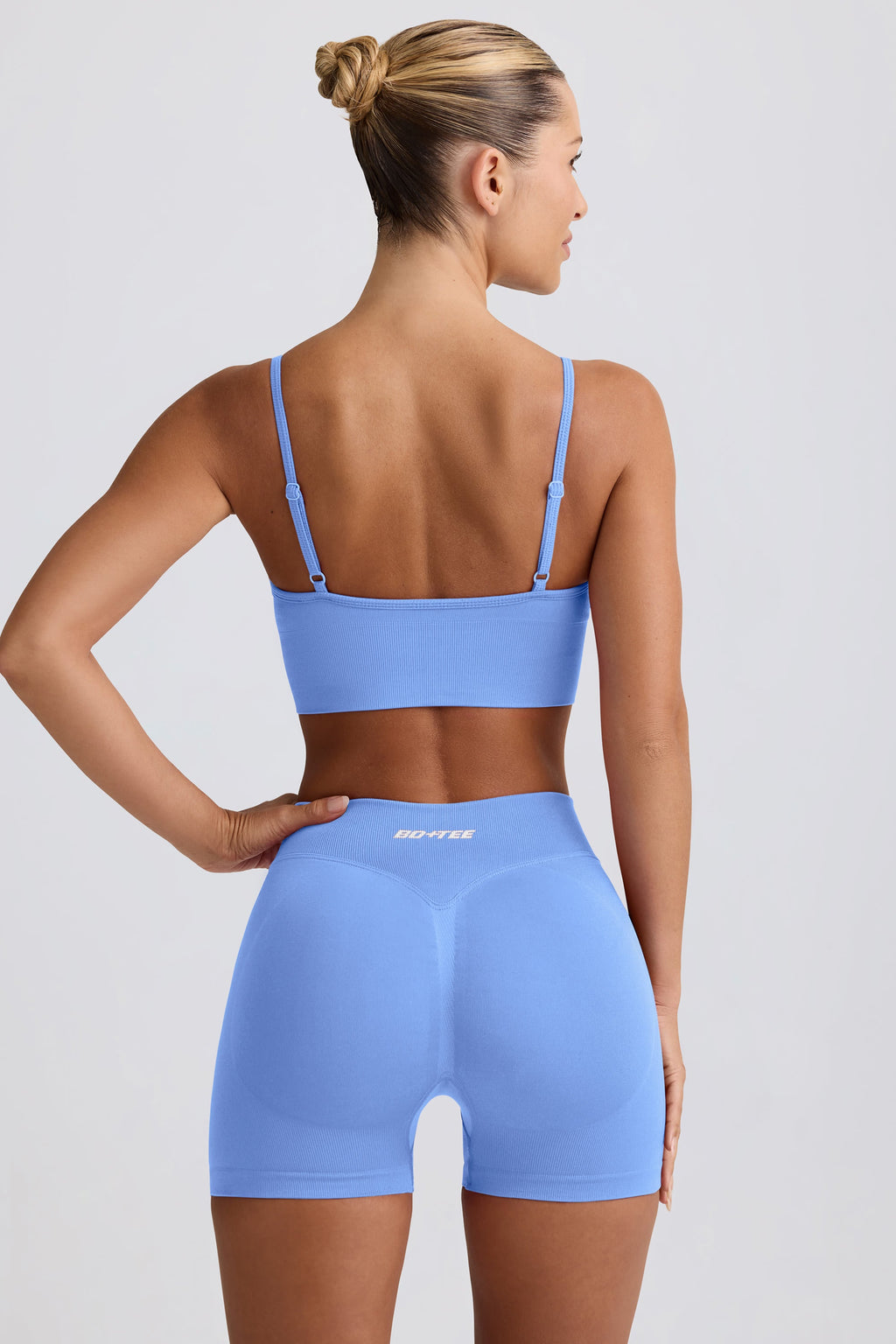 Chic Define Luxe Mini Shorts in Light Blue