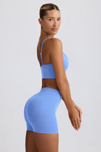 Chic Define Luxe Mini Shorts in Light Blue