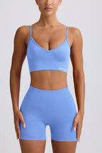 Chic Define Luxe Mini Shorts in Light Blue