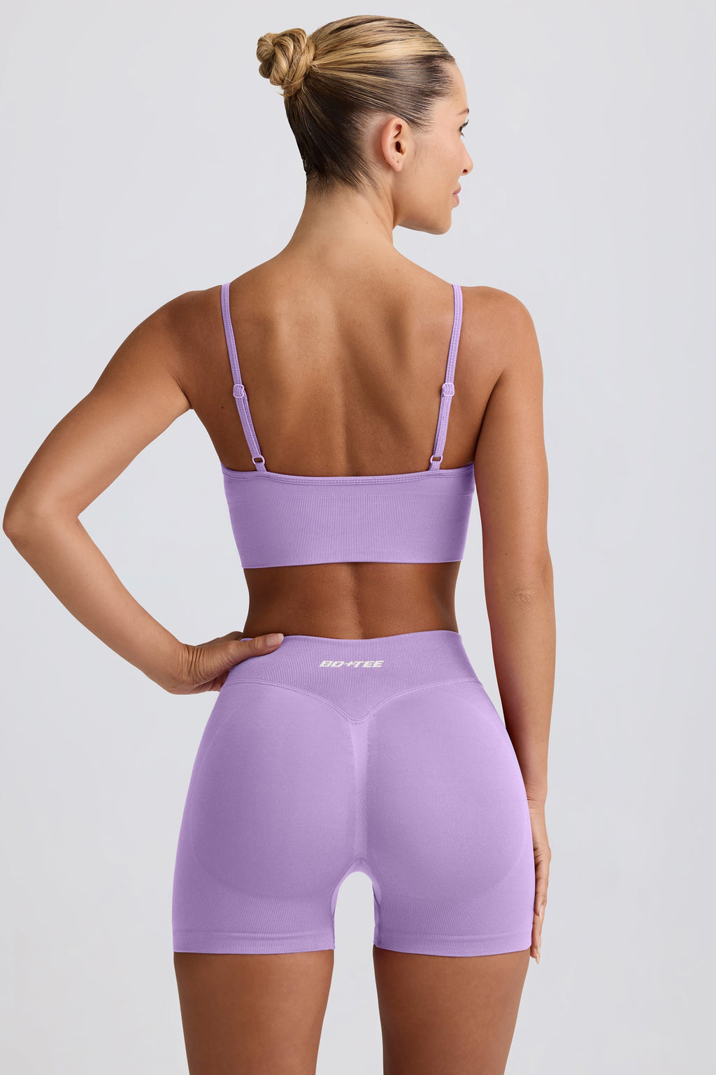Chic Define Luxe Mini Shorts in Lilac