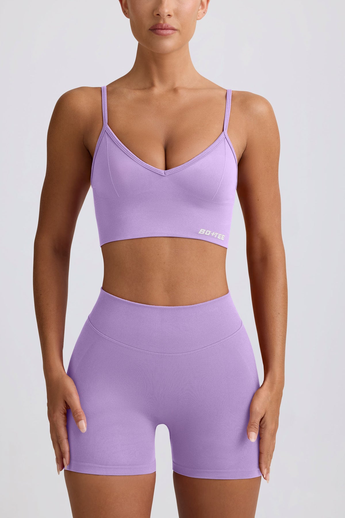 Chic Define Luxe Mini Shorts in Lilac