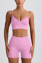Chic Define Luxe Mini Shorts in Bubblegum Pink
