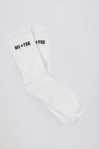 Chic Ribbed Crew Sock Bundle in White