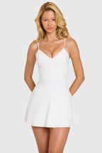 Chic Modal Mini Dress in Coconut