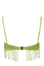 Chic Fringed Bralette in Olive