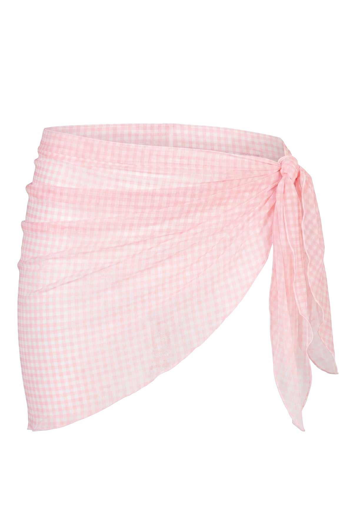 Chic Sarong in Pink Gingham Print