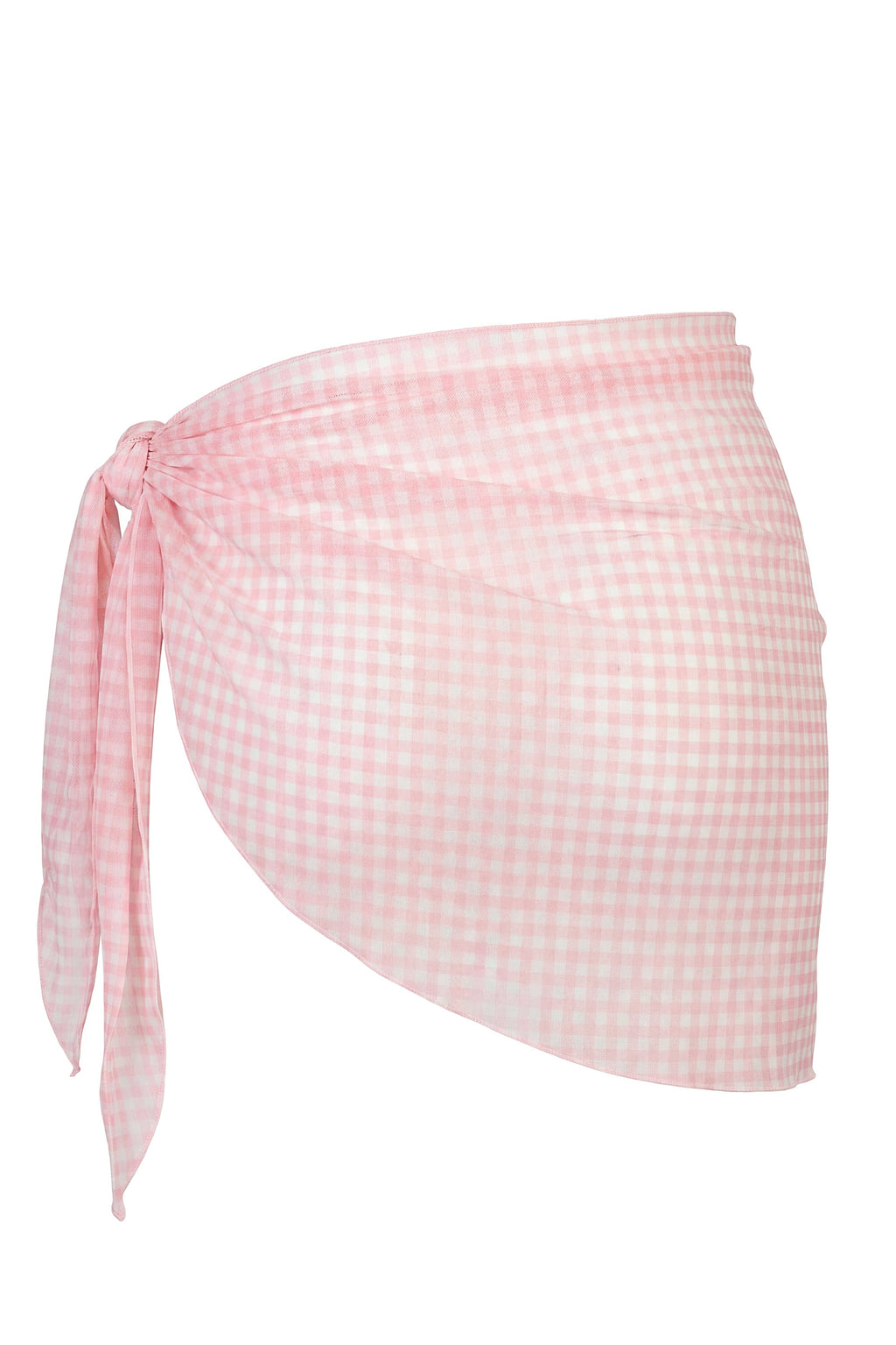 Chic Sarong in Pink Gingham Print