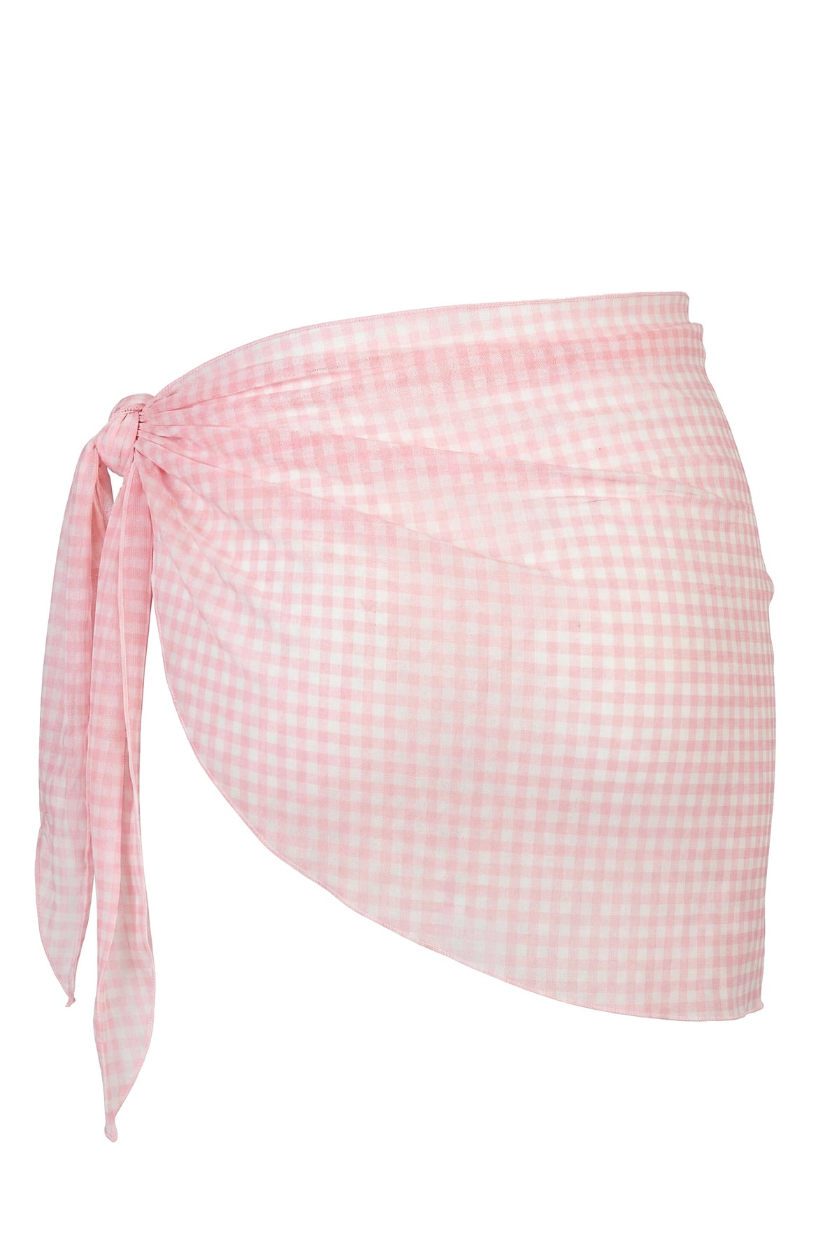 Chic Sarong in Pink Gingham Print