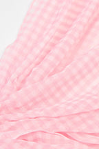 Chic Sarong in Pink Gingham Print