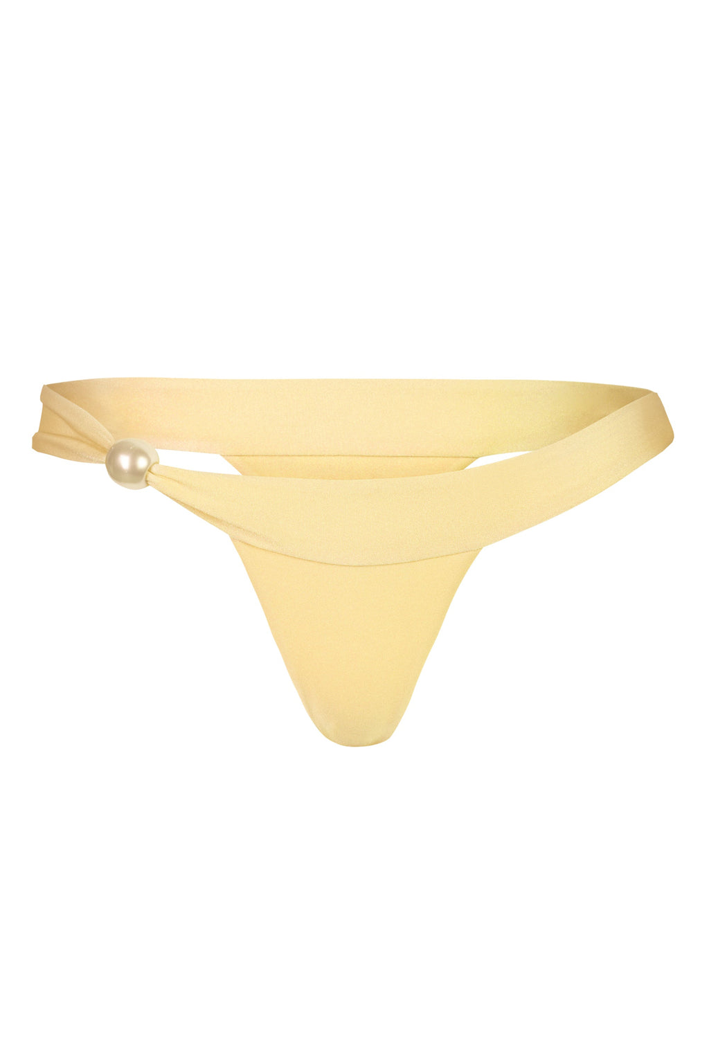 Chic Thong Bikini Bottoms in Lemon