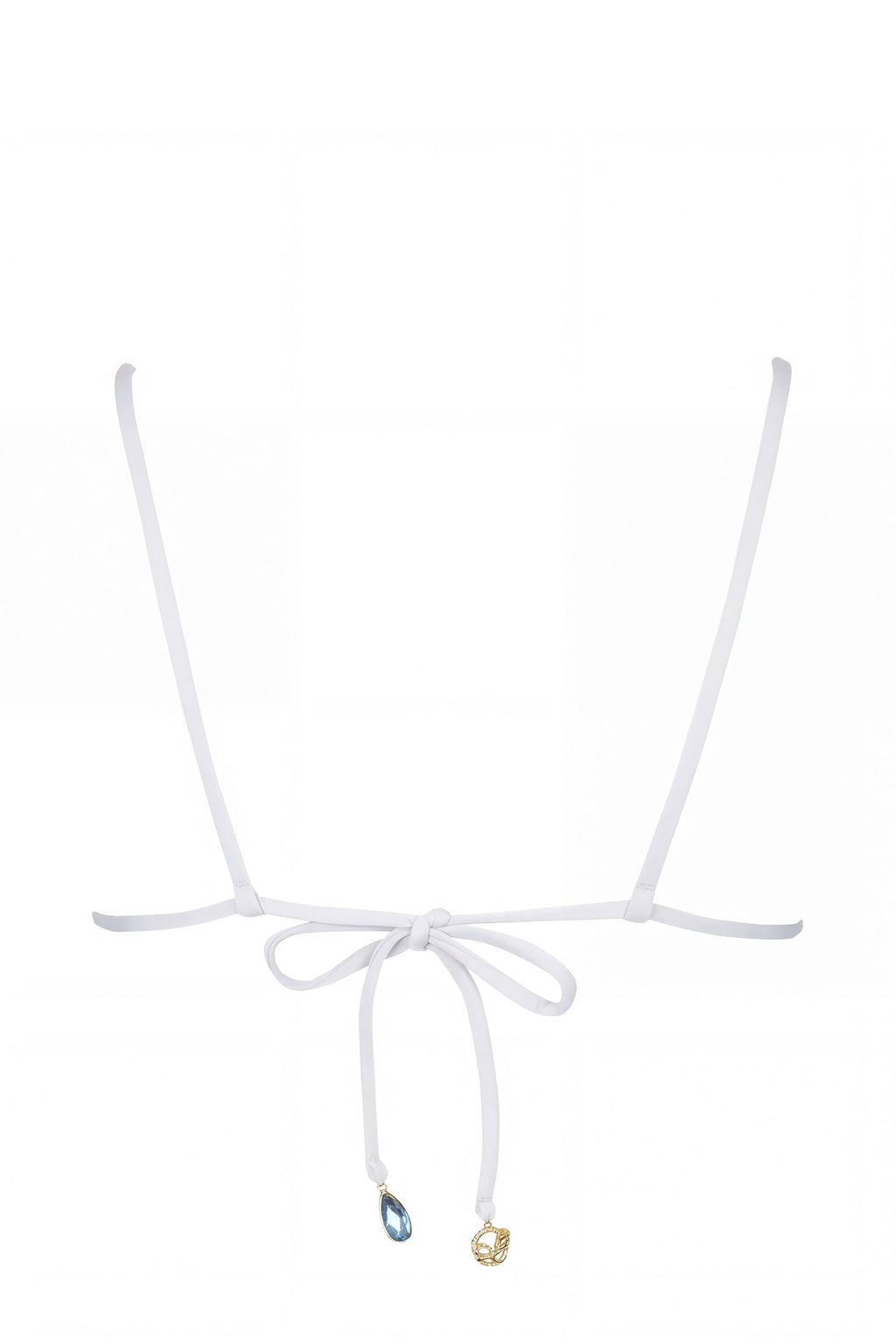 Chic Triangle Bikini Top in Coconut