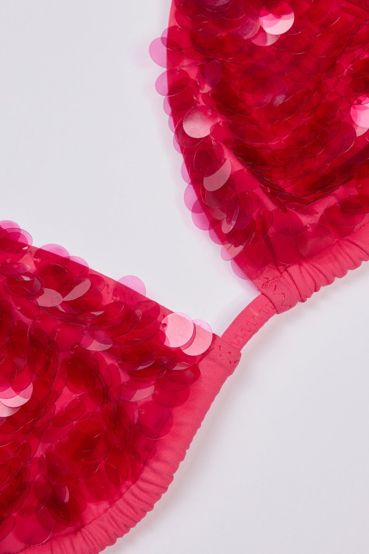 Chic Triangle Bikini Top in Raspberry