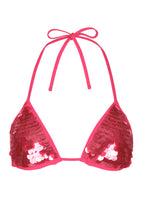 Chic Triangle Bikini Top in Raspberry