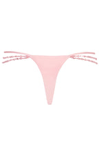 Chic Multi-Strap Cheeky Bikini Bottoms in Baby Pink