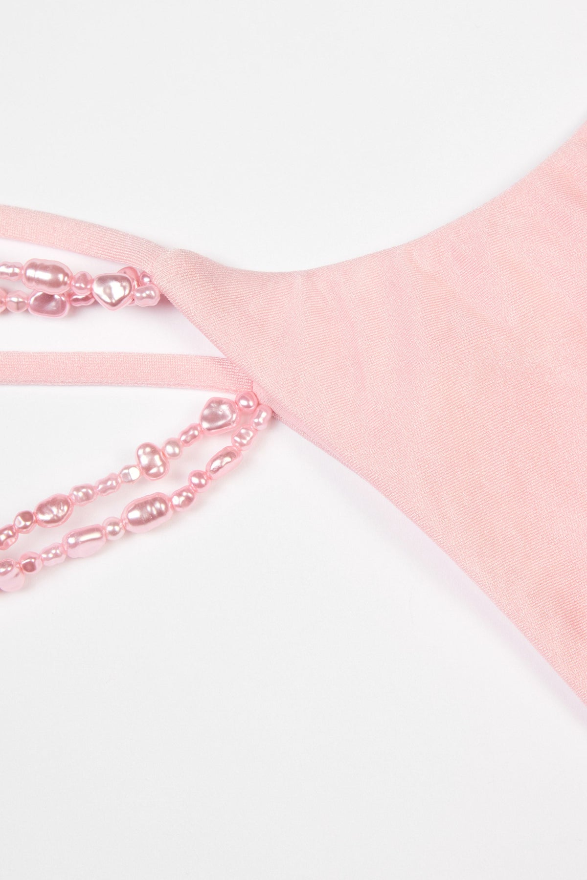 Chic Multi-Strap Cheeky Bikini Bottoms in Baby Pink