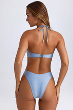 Chic Full Bikini Bottoms in Sky Blue