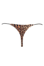 Chic Thong Bikini Bottoms in Leopard Print