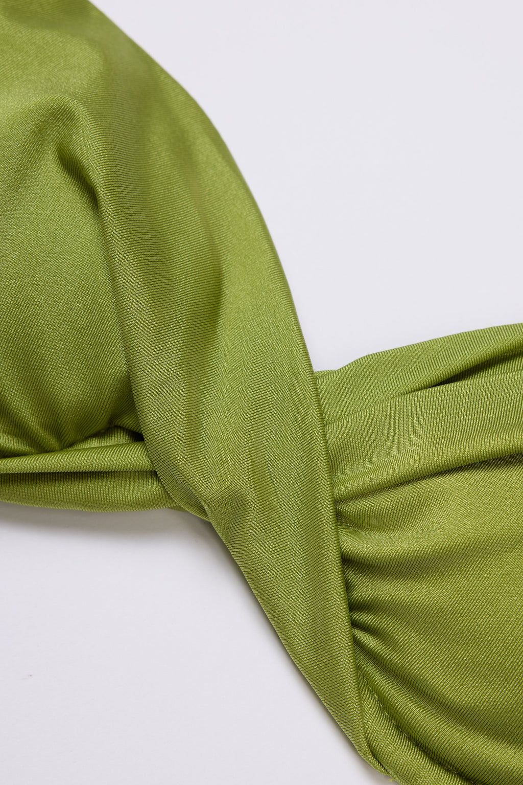Chic Underwired Bikini Top in Olive