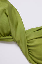 Chic Underwired Bikini Top in Olive