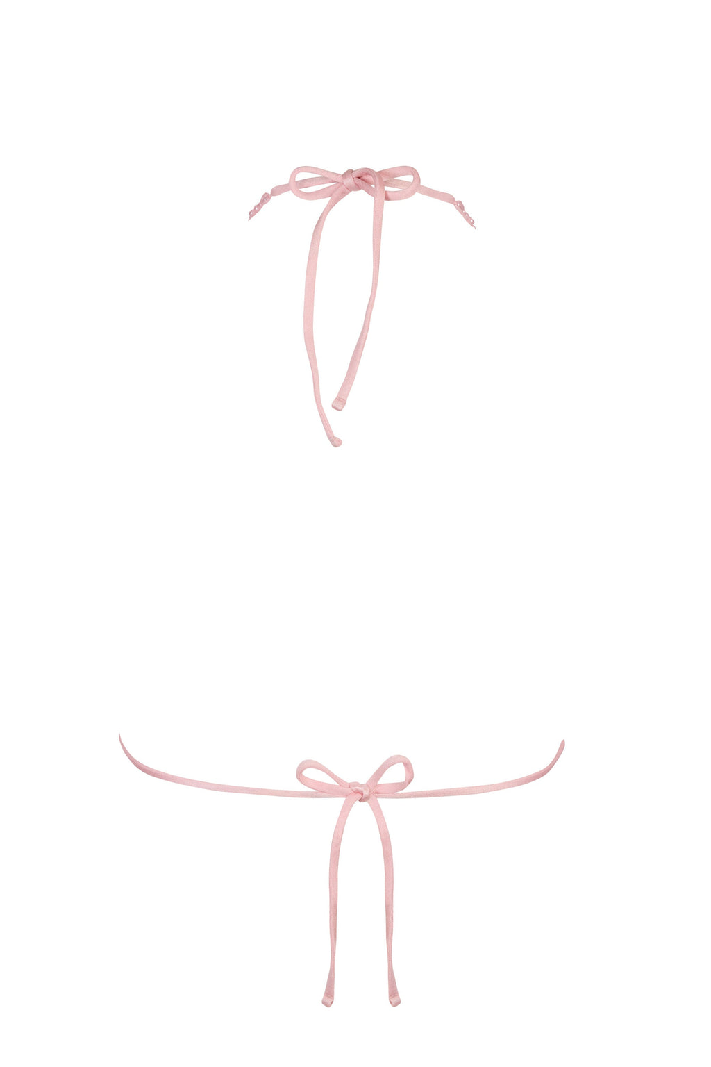 Chic Triangle Bikini Top in Baby Pink
