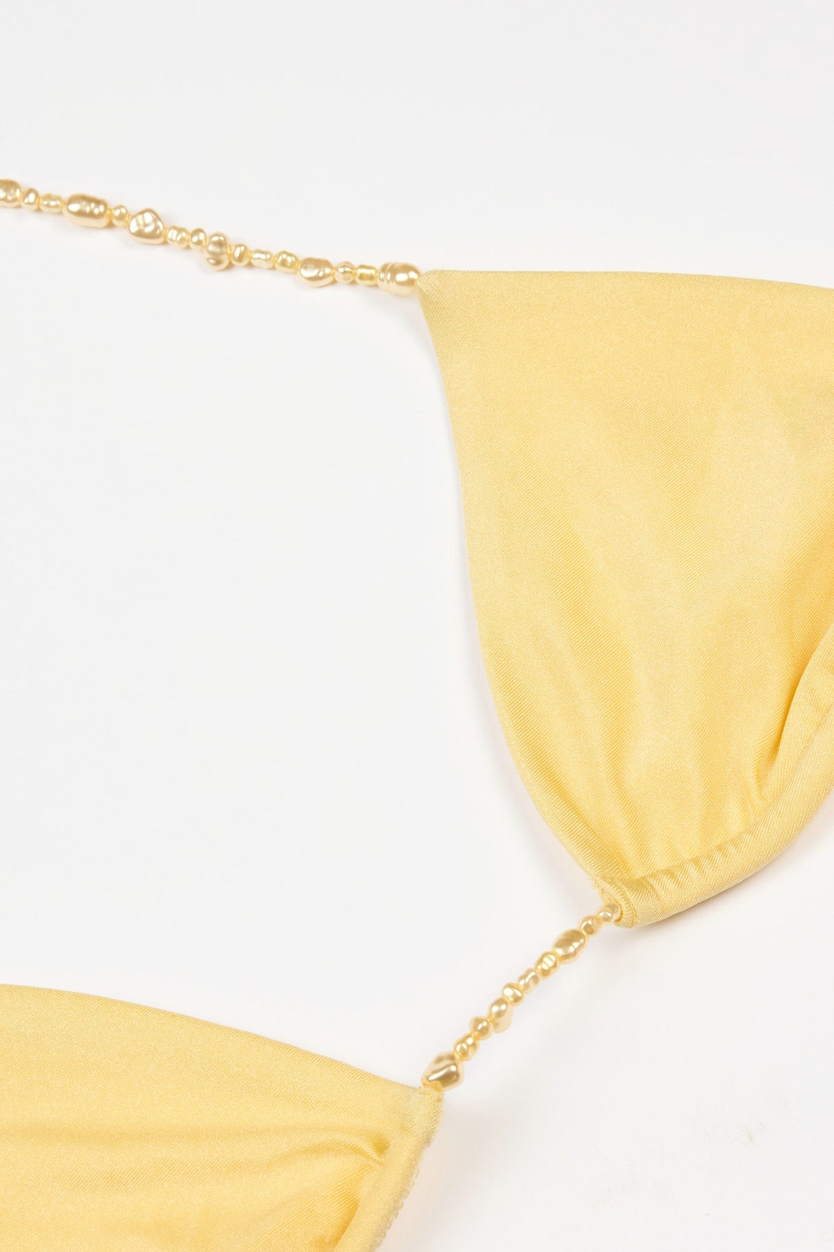 Chic Triangle Bikini Top in Lemon
