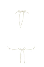 Chic Triangle Bikini Top in Pearl