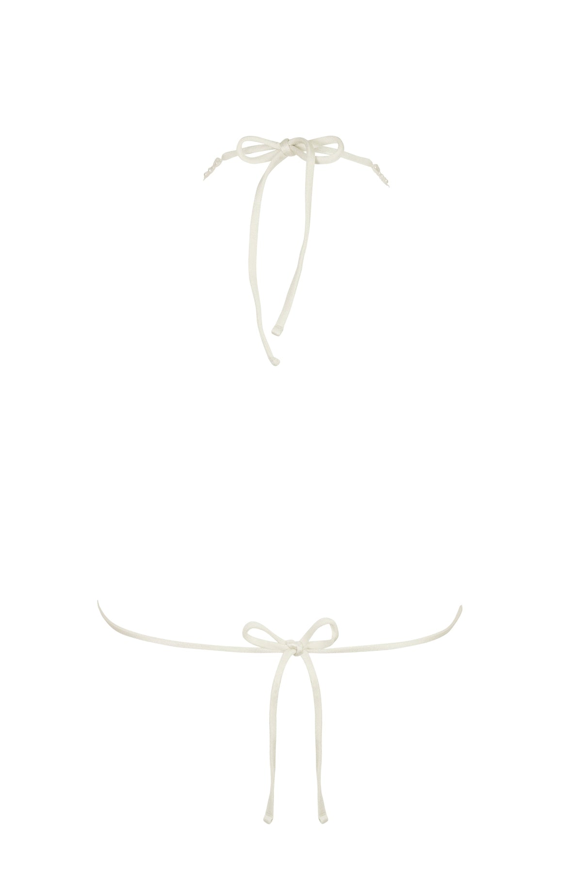 Chic Triangle Bikini Top in Pearl