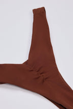 Chic Cheeky Bikini Bottoms in Chocolate