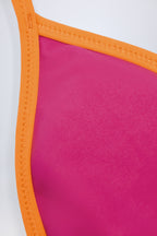 Chic Triangle Bikini Top in Fuchsia Pink