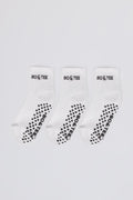 Chic Pilates 3-Pack Socks Bundle in White
