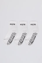 Chic Pilates 3-Pack Socks Bundle in White