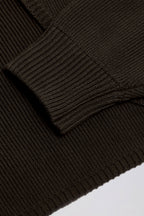Chic Ribbed-Knit Cropped Shrug in Pecan
