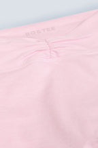 Chic Brushed Jersey Ruched Flared Trousers in Bloom