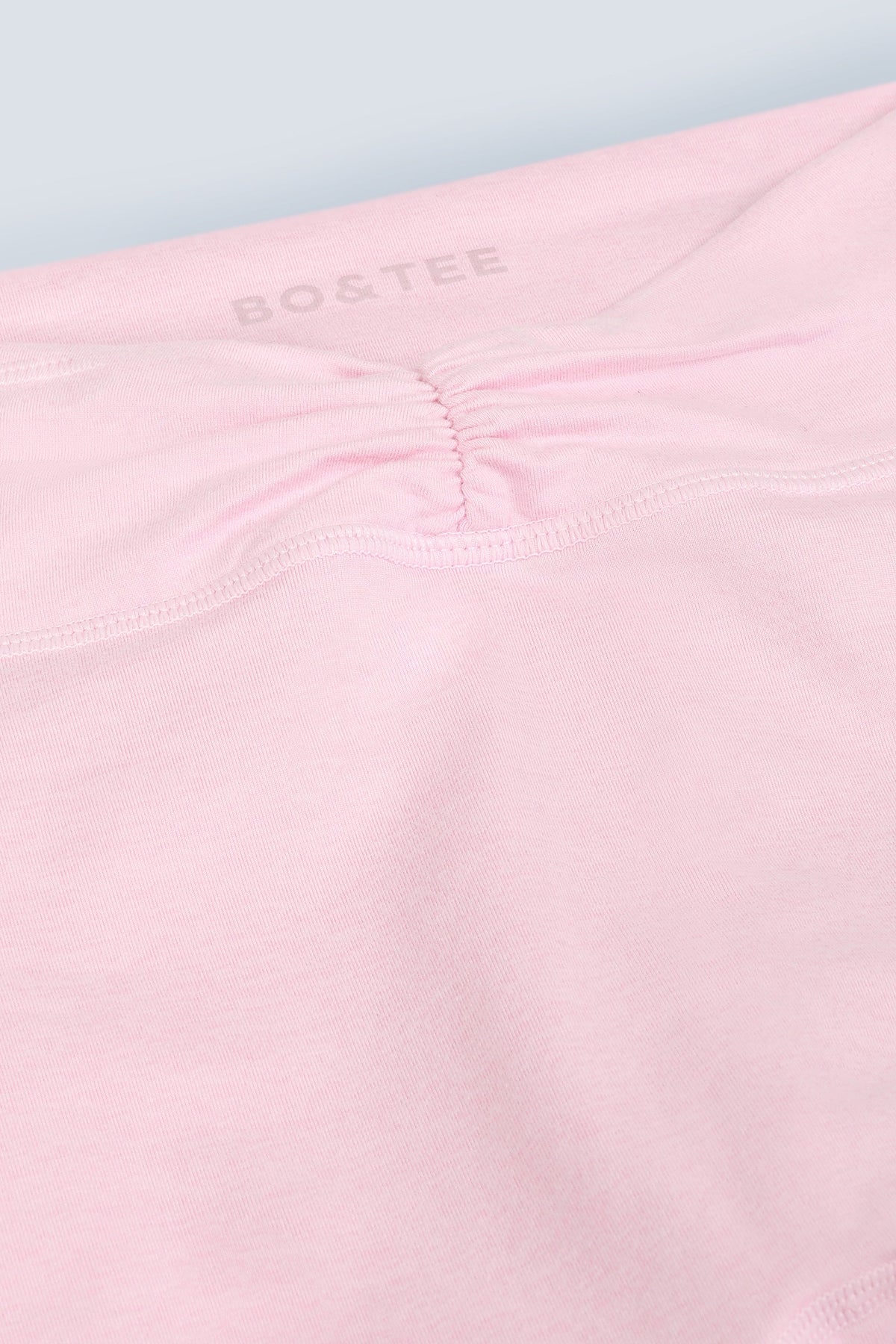 Chic Brushed Jersey Ruched Flared Trousers in Bloom