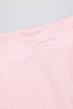 Chic Brushed Jersey Ruched Mid-Rise Leggings in Bloom