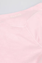 Chic Brushed Jersey Ruched Mid-Rise Leggings in Bloom